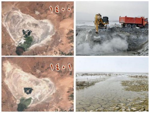 تالاب میقان در آستانه فروپاشی اکولوژیکی است/ از کاهش حق آبه و بی مهری دولت قبل تا هجمه شرکت املاح بر پیکر نحیف تالاب