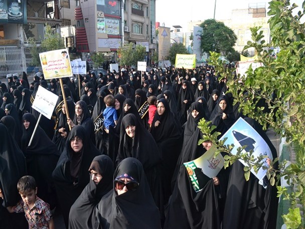 تجمع عفاف و حجاب و حضور چشمگیر آقایان+تصاویر