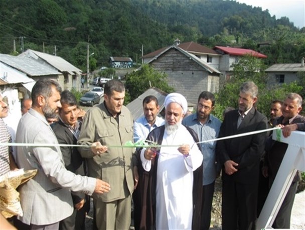 پل روستای سجیدان چابکسر افتتاح شد