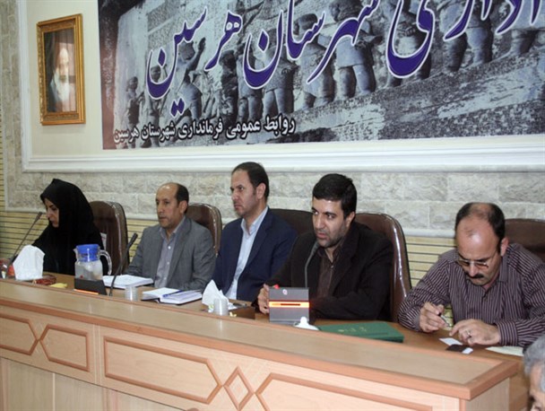 مراسم تودیع و معارفه معاون جدید فرماندار هرسین برگزار شد