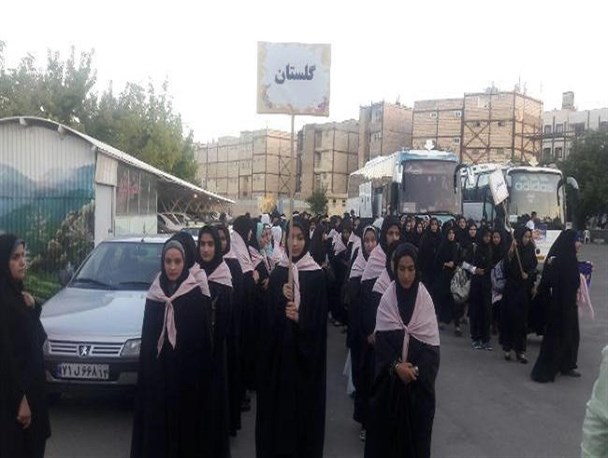 75 دانش آموز زیارت اولی گلستان مهمان امام خوبی ها شدند+تصاویر
