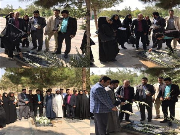 مزار شهید خبرنگار اکبر سعیدی در قرچک گلباران شد