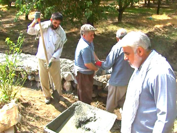 برگزاری اردوهای جهادی با حضور مسئولان سازمان بسیج اصناف کشور در روستای نجفیه تویسرکان