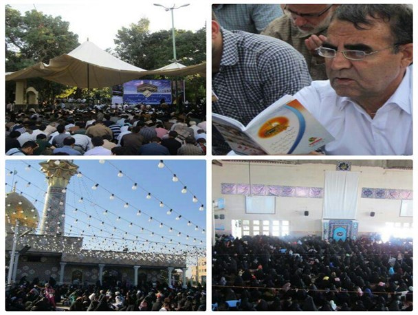 صوت دعای عرفه در نقاط مختلف شهر همدان پیچید