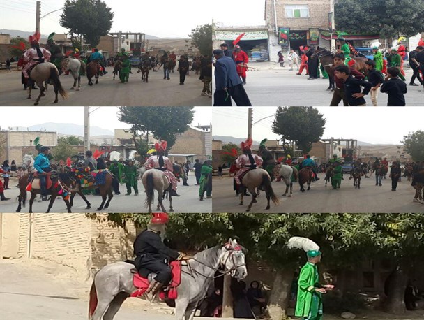 کاروان نمادین امام حسین (ع) در اردل + تصاویر
