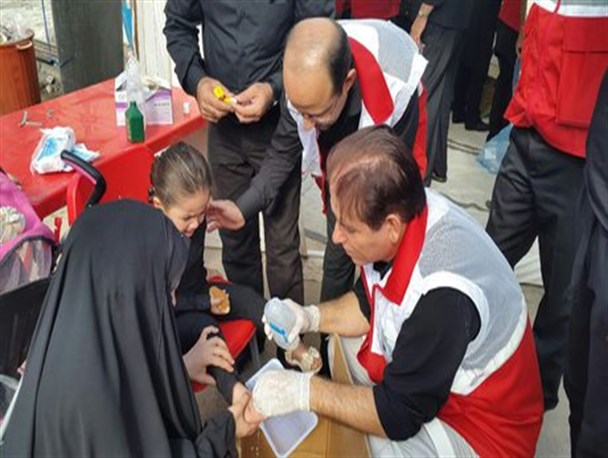 ارائه خدمات به بیش از ۱۲۴ زائر اربعین حسینی در مرزهای کشور