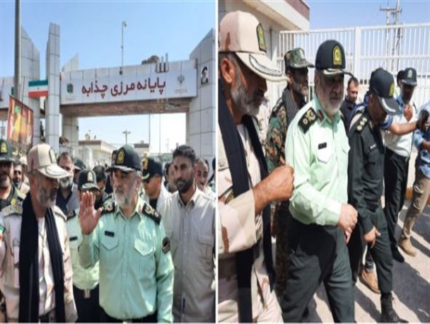 فرمانده فراجا در جریان آخرین وضعیت مرز چذابه قرار گرفت