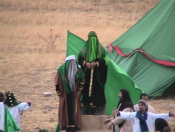 بازسازی واقعه غدیر در ابهر+ تصویر