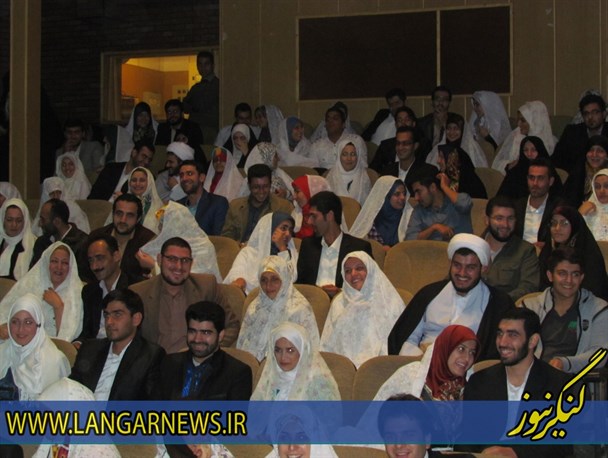 جشن غدیر با حضور زوج های جوان در لنگرود + تصاویر