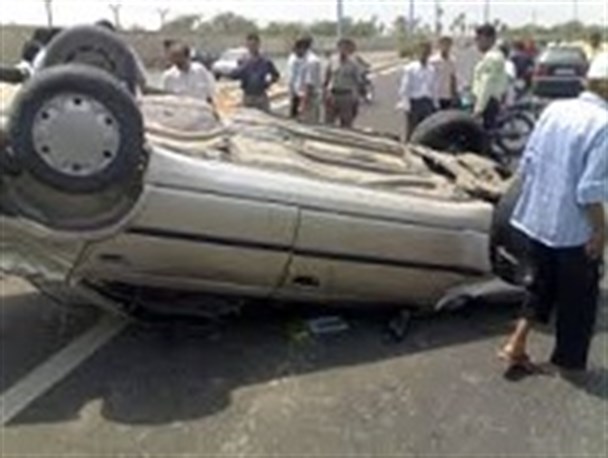 یک کشته بر اثر واژگونی خودرو در بجستان