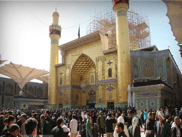 حال و هوای مرقد امام علی (ع) در ایام اربعین+ تصاویر