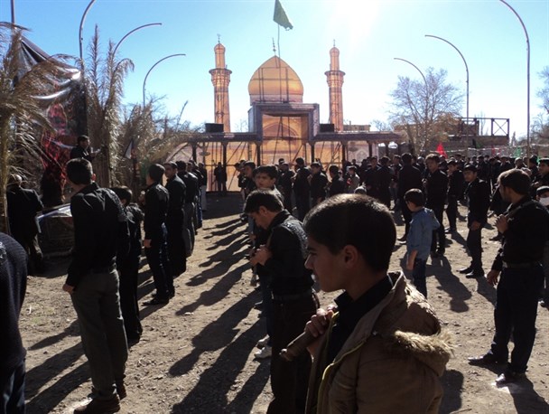 همشهریان حاج قاسم سلیمانی در سوگ امام هشتم به ماتم نشستند