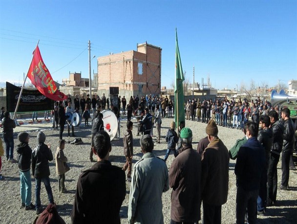 اجتماع عزاداران شهادت امام رضا(ع) در روستای خانلق
