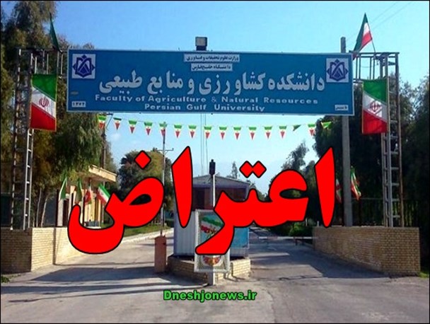 اعتصاب هشت ساعته دانشجویان مقابل دفتر رئیس / دانشجویان خواستار انتقال دانشکده به بوشهر شدند+ تصاویر و حواشی