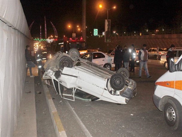 وقوع دو تصادف شدید در شهر قزوین در یک روز