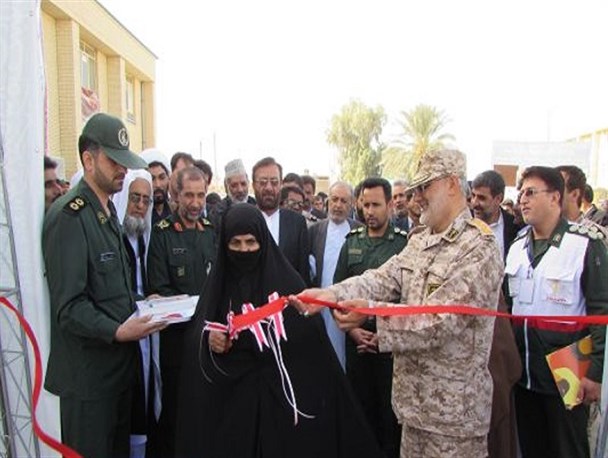 افتتاح سی و ششمین بیمارستان صحرایی نیروی زمینی سپاه در میرجاوه