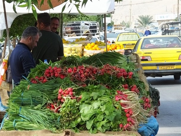 گذری در بازار سبزی‌فروشان گچساران