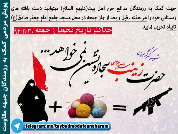 پویش مردمی کمک به رزمندگان جبهه مقاومت در تایباد راه اندازی شد