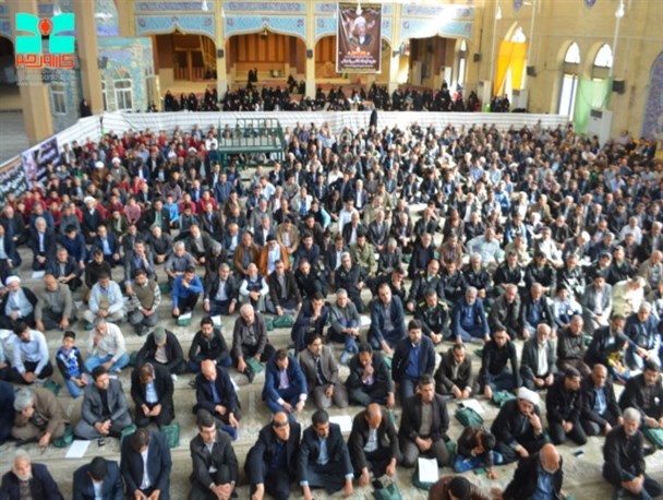 مراسم یادبود حجت الاسلام والمسلمین هاشمی رفسنجانی در مصلی جمعه کازرون