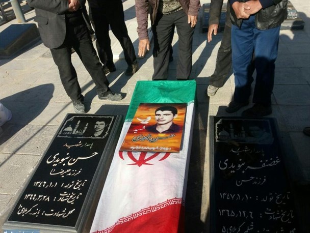 پدر شهید حسن بنویدی تشییع شد