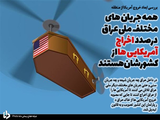 همه جریان های مختلف ملی عراق درصدد اخراج آمریکایی ها از کشورشان هستند