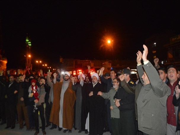 همزمان با گلبانگ "الله اکبر"، آسمان میاندوآب نورباران شد + تصاویر