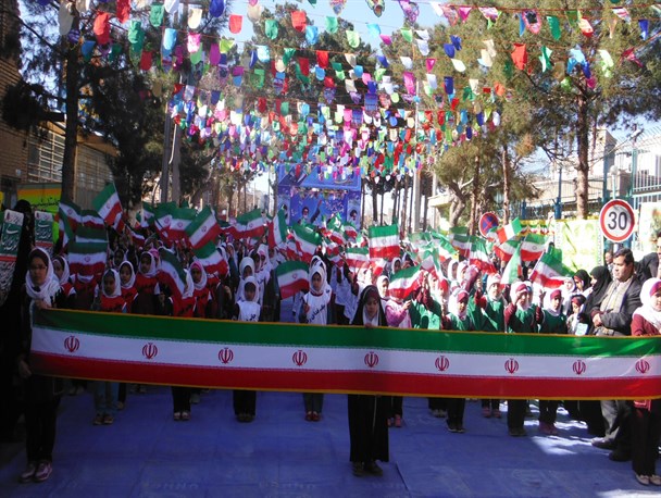 راهپیمایی بزرگ مردم بجستان در  22 بهمن 94