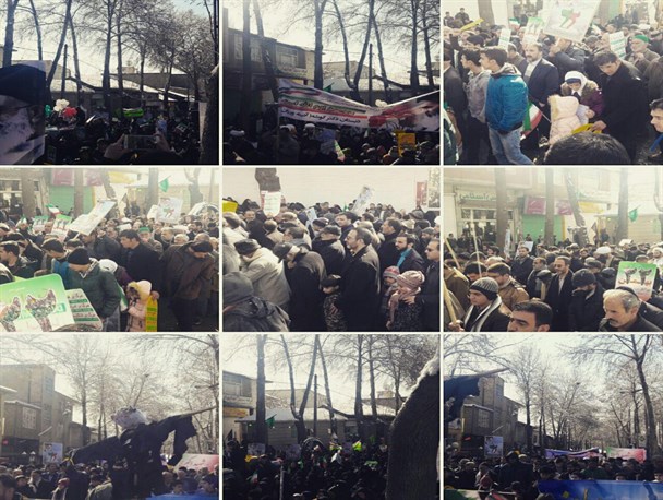 راهپیمایی یوم‌الله ۲۲ بهمن در شهرستان دماوند برگزار شد + تصاویر