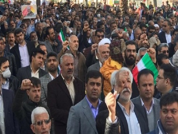 حضور پرشور سلیمانی ها در راهپیمایی 22 بهمن/ فریاد«مرگ برآمریکا» درپایتخت وحدت ایران اسلامی طنین انداز شد