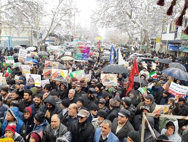 حضور پرشور سلیمانی ها در راهپیمایی ۲۲ بهمن استان همدان