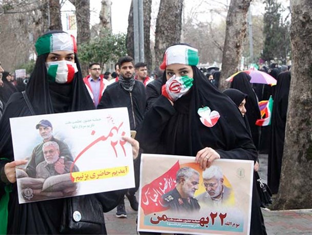 حضور پرشور سلیمانی ها در راهپیمایی 22 بهمن گلستان