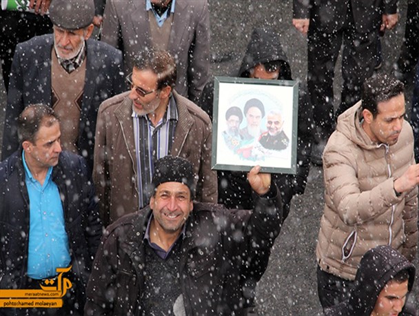 حضور پرشور سلیمانی ها در راهپیمایی 22 بهمن سمنان