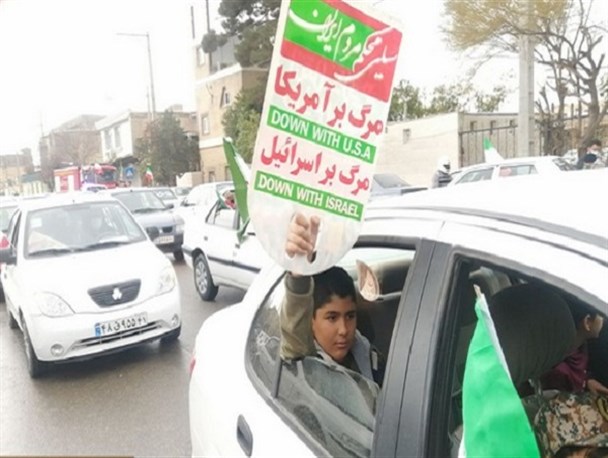 راهپیمایی خودرویی ۲۲بهمن درپلدختر