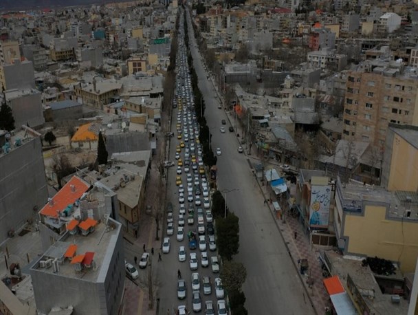 تصاویر هوایی از بهمن تماشایی در یاسوج