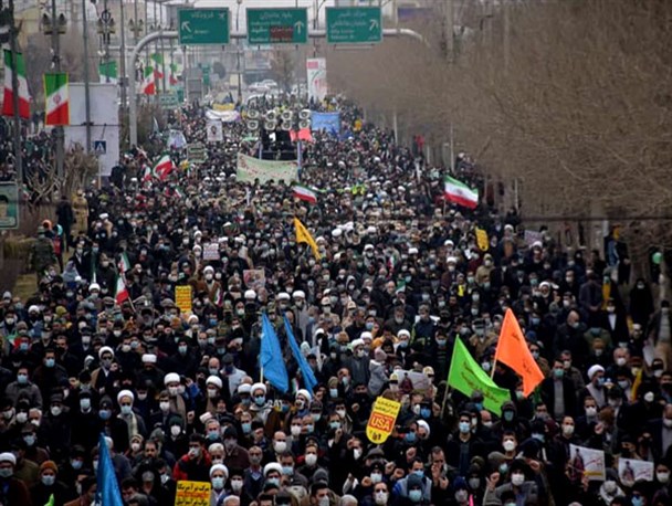 حضور پرشور مردم تمام شهرستان های خراسان شمالی در جشن ۴۳ سالگی انقلاب