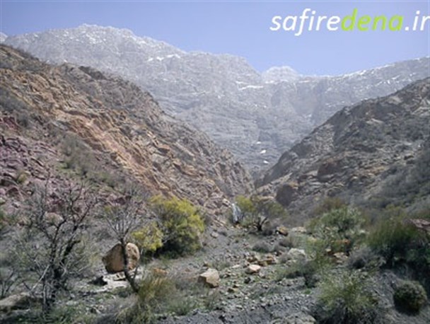 آبشار زیبای ناری در شهرستان دنا+ تصاویر