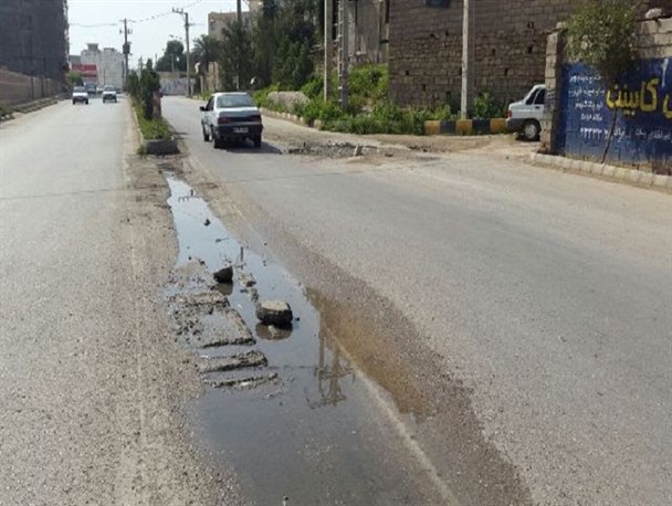 فاضلاب سرگردان اینبار در خیابان هشت بنگله +تصاویر