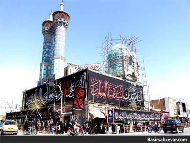 به مناسبت ایام فاطمیه سبزوار سیاه‌پوش شد