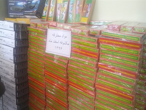 کشف بیش از 500 هزار عدد مواد محترقه دست‌ساز در شهرستان نهاوند+ تصاویر