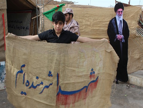 آماده سازی شهرو محل برگزاری یادواره شهدای شهرستان میامی