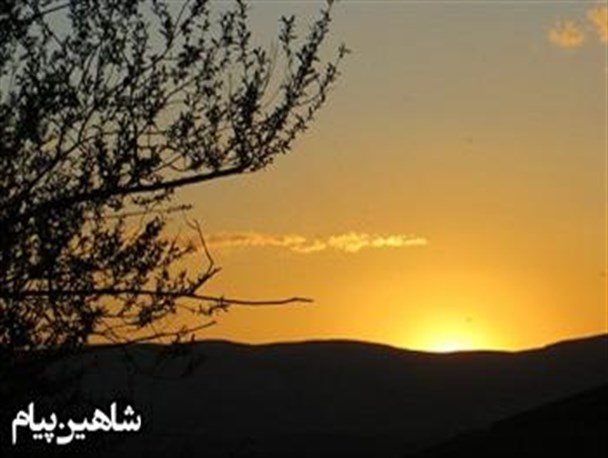 غروب زیبای آفتاب جمعه درشاهین دژ/تصاویر