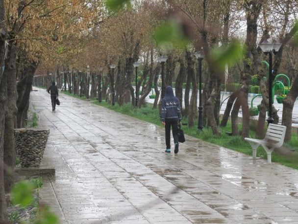 طراوت باران بهاری در شازند