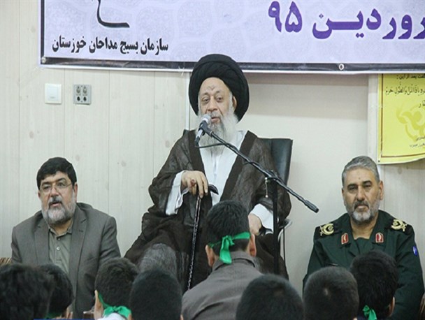 مراسم تجدید بیعت مداحان خوزستانی با ولایت