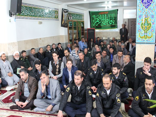 مراسم یادبود سرگرد اسماعیلی فرمانده پلیس راه چابکسر در خمام برگزار شد