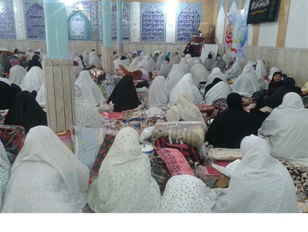 حضور بانوانی خوزستانی در مراسم معنوی اعتکاف + تصاویر
