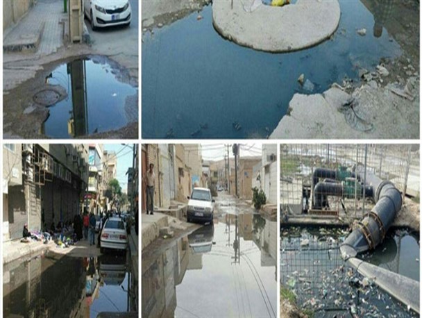 عدم تحقق وعده رئیس جمهور برای حل معضل فاضلاب خوزستان
