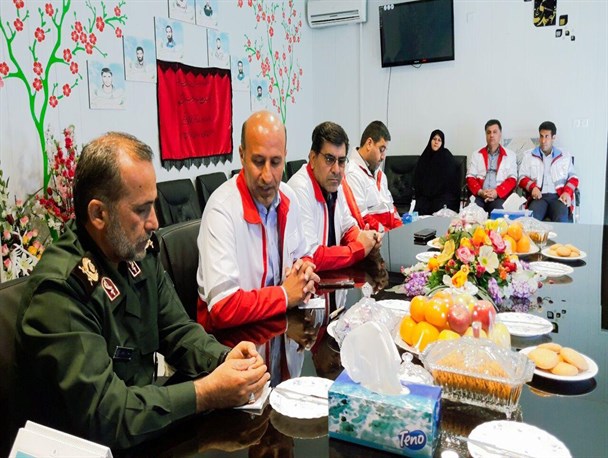 دیدار مسئولان هلال احمر با فرمانده سپاه فتح کهگیلویه و بویراحمد + تصاویر