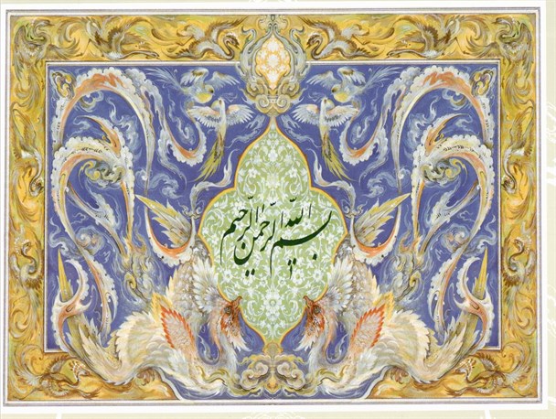 نمایشگاه نگارگری "زرنگار" در آستانه‌اشرفیه برپا شد