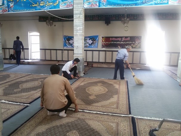 آغاز آیین غبارروبی مساجد در پلدشت + تصاویر