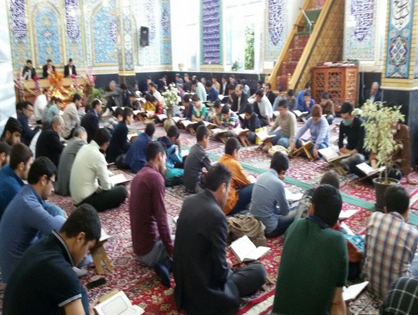 مراسم جزء خوانی قرآن کریم در گرمی+تصاویر